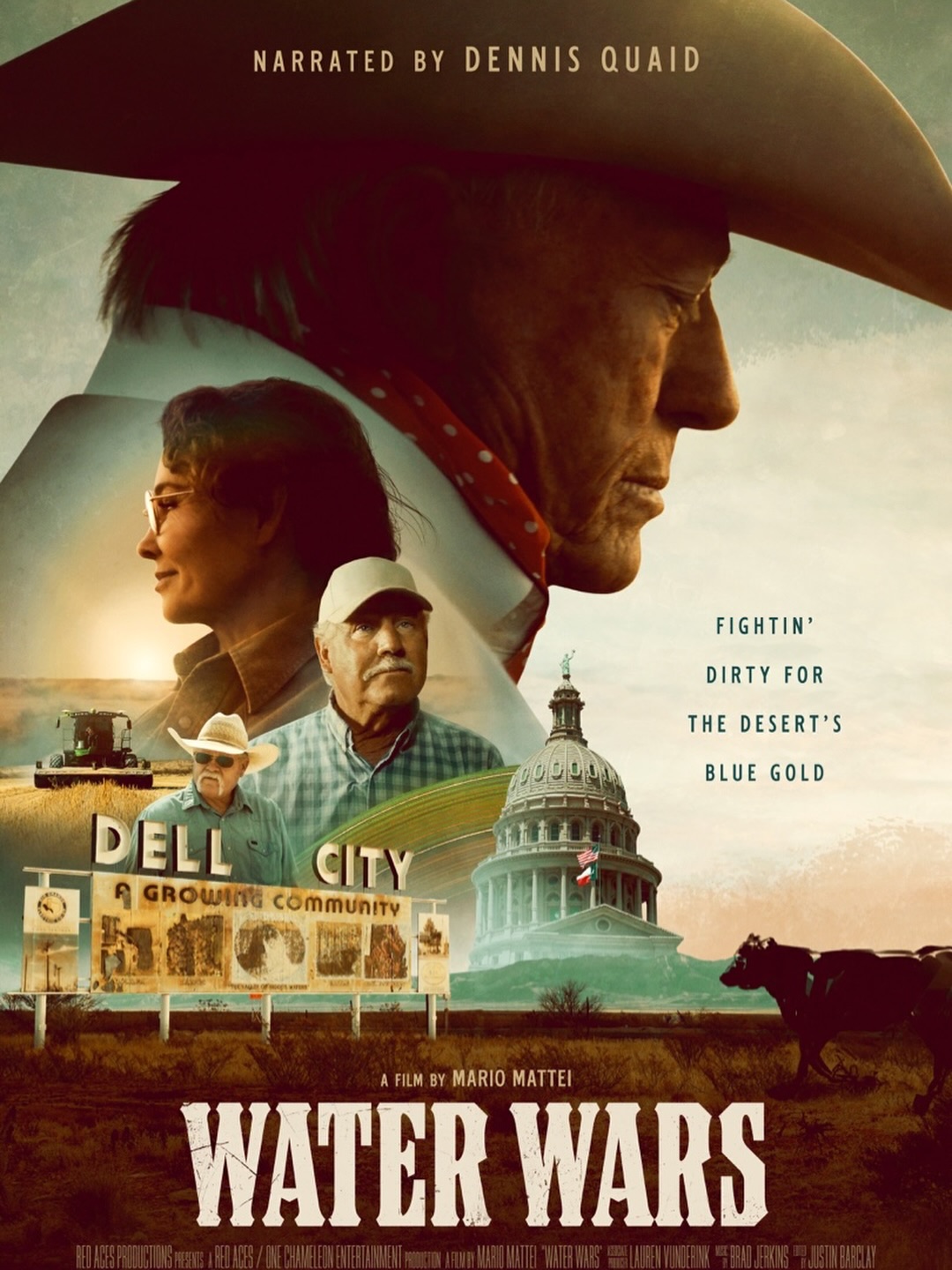 &ldquo;Water Wars,&rdquo; the gripping new feature documentary from Red Aces Productions, narrated by Dennis Quaid and released via Good Deed Entertainment, is available now on Amazon. Set against the rugged landscape of West Texas, Water Wars chronicles a decades-long battle over water rights in Dell City, where ranchers, farmers, billionaires and the growing demands of El Paso collide over access to one of life&rsquo;s most essential, and increasingly precious, resources. As the fight intensif